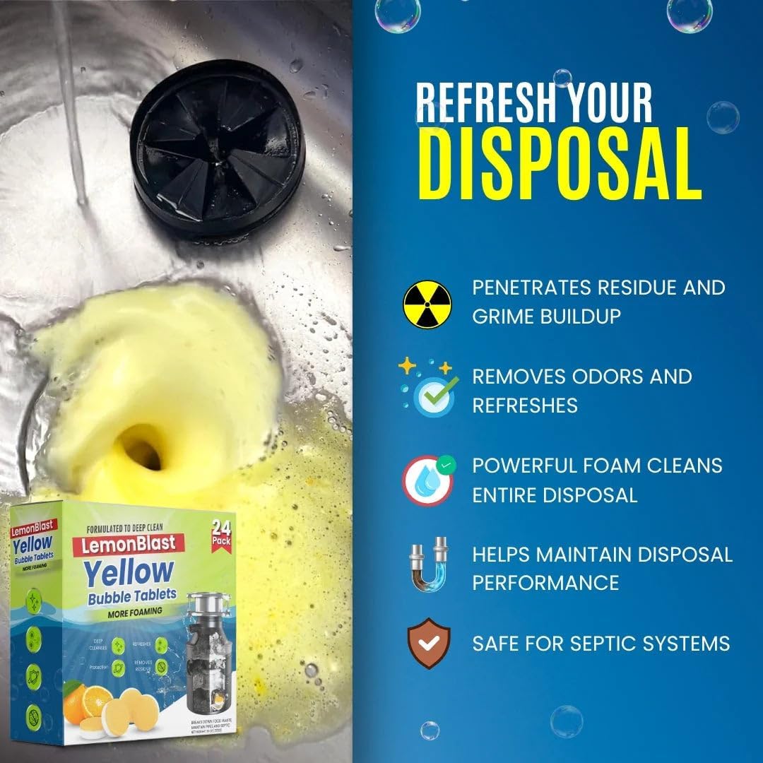 Foaming Drain Cleaning Tablets for Sink, Pipes & Disposal product detail 2