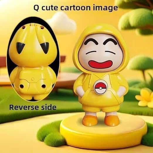 Shinchan Face Changing Keychain - Face Changing Keychain -  Shinchan Keychain - Face Changing Keychain with 3 Shinchain Expressions 3D Cartoon Character ABS Toy Key Holder product detail 1