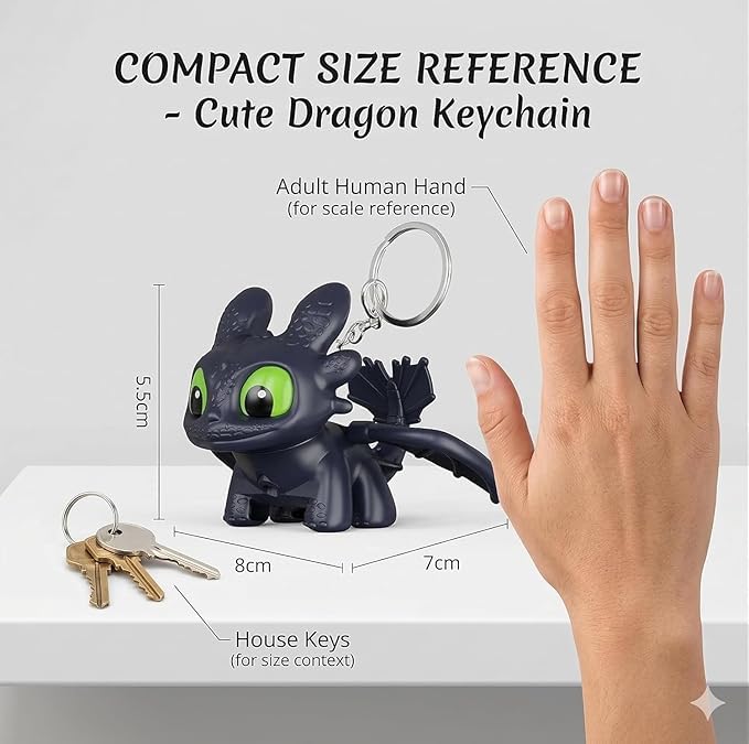 Dragon Keychain Toy with LED Eyes product detail 2