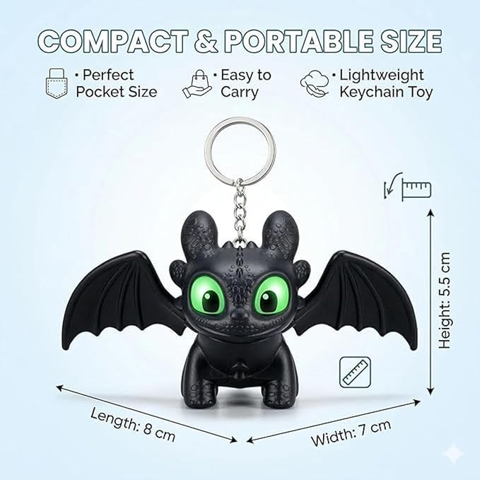 Dragon Keychain Toy with LED Eyes product detail 4