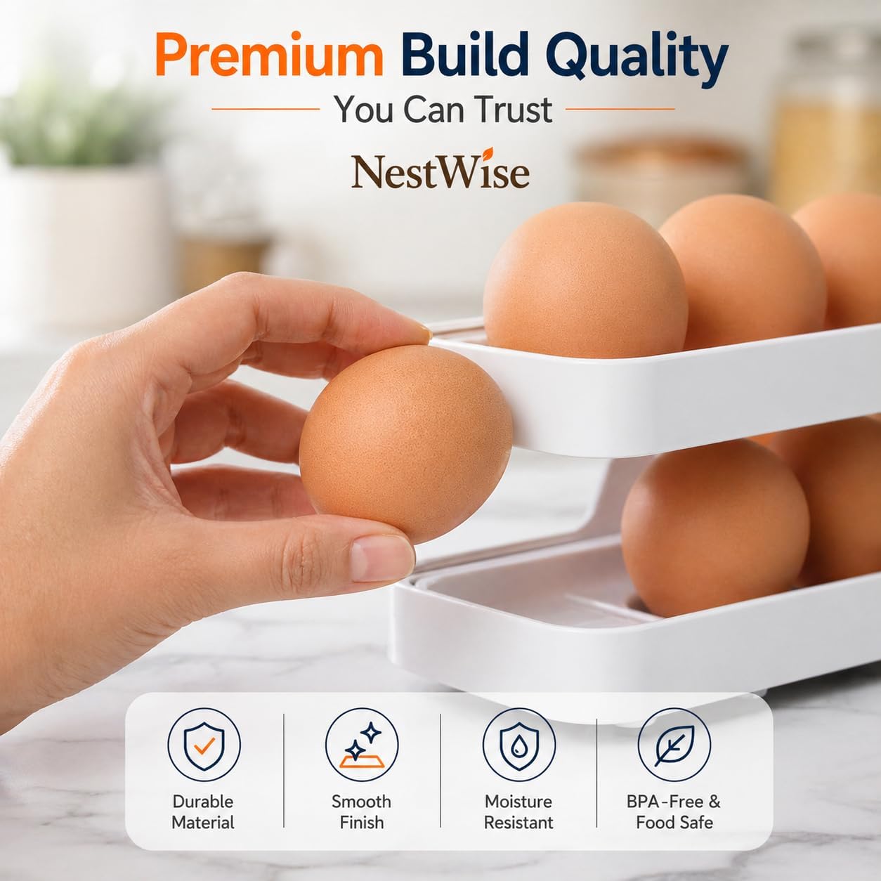 Automatic 2-Tier Rolling Egg Dispenser product detail 4