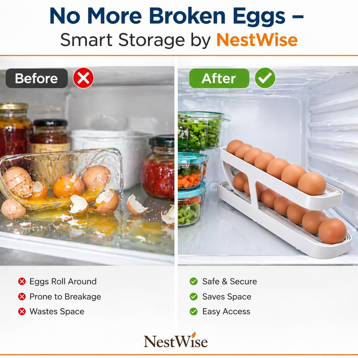 Automatic 2-Tier Rolling Egg Dispenser product detail 8