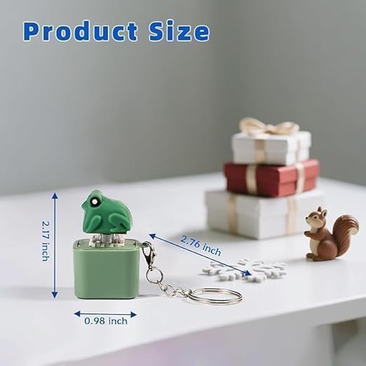 Frog Croaking Fidget Toy Keychain product detail 1