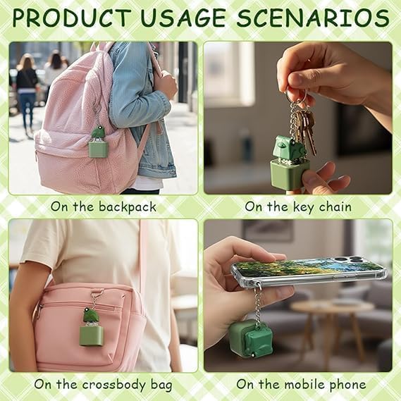 Frog Croaking Fidget Toy Keychain product detail 2