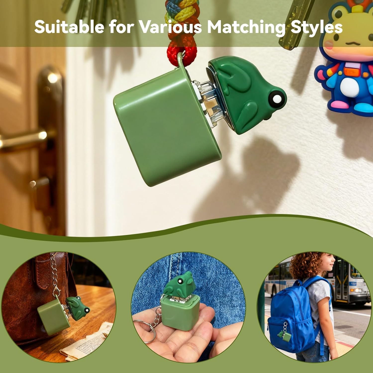 Frog Croaking Fidget Toy Keychain product detail 5
