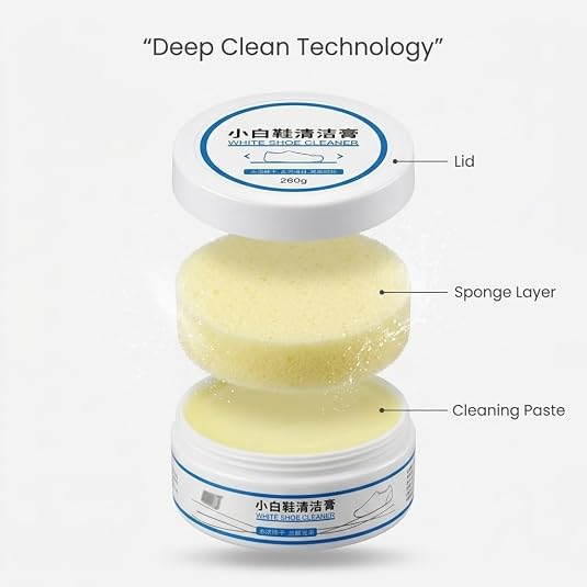 Shoe Cleaning Cream Instant Shoes Whitening & Stain Remover No-Wash Sneaker Cleaner product detail 2
