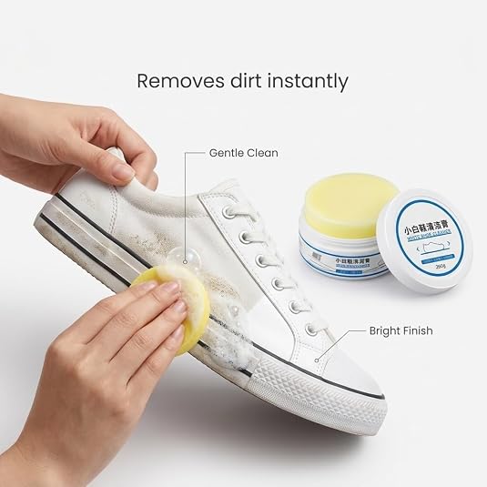 Shoe Cleaning Cream Instant Shoes Whitening & Stain Remover No-Wash Sneaker Cleaner product detail 3