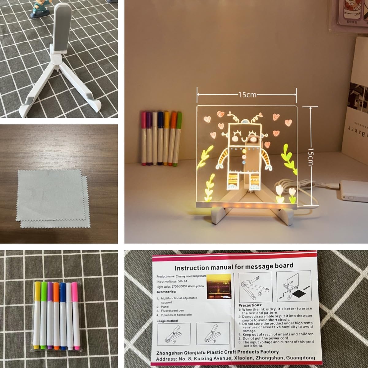 DIY LED Acrylic Writing Board product detail 7